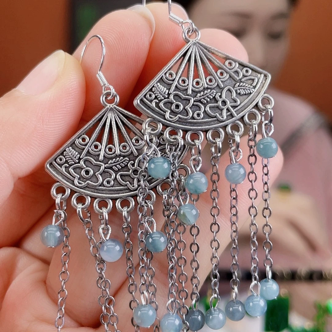 翡翠未镶嵌耳饰饰品