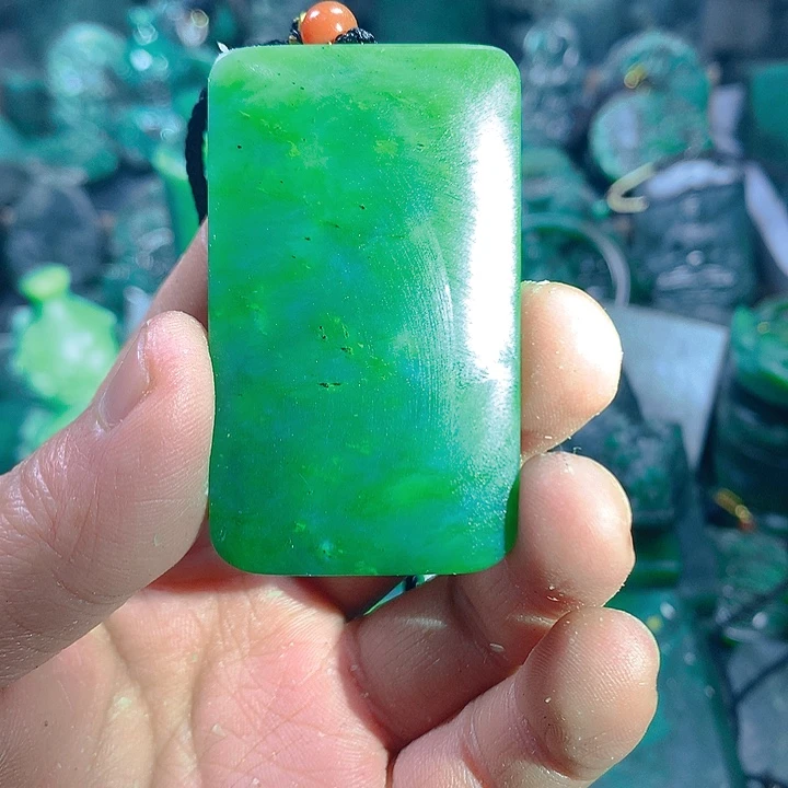 和田玉（碧玉）未镶嵌吊坠(不含链)