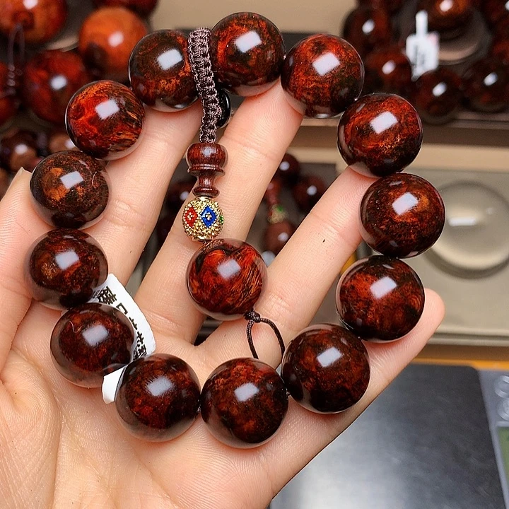 花梨木类手串/手链黄花梨风化料老挝花梨土埋料1.8