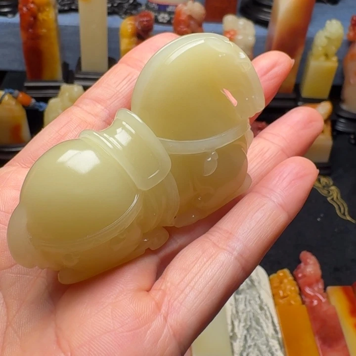 橘***人印石寿山石寿山石芙蓉