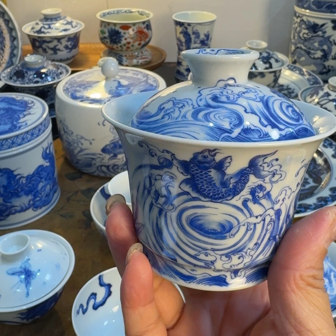 大*子景德镇陶瓷手绘单杯