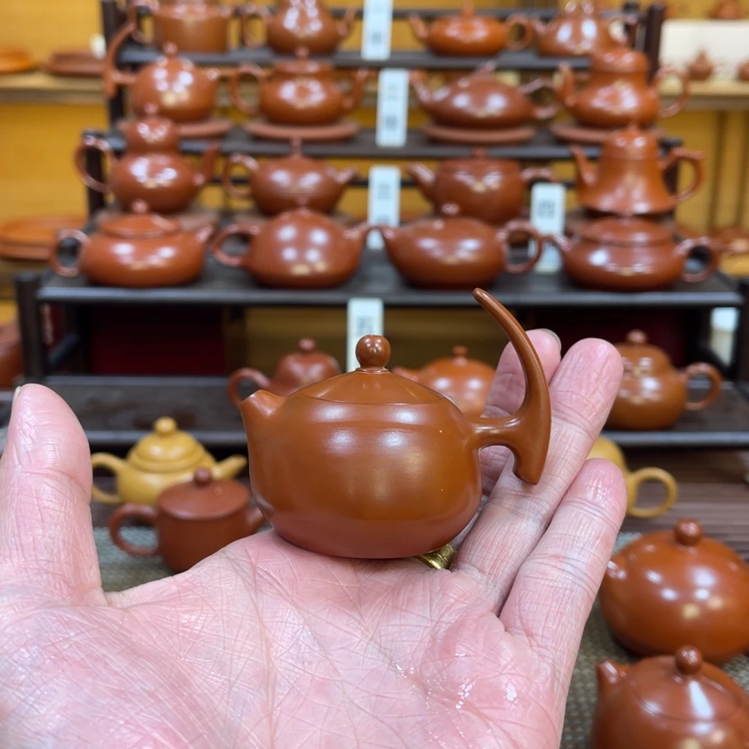紫砂茶壶1杯半把壶50-60cc