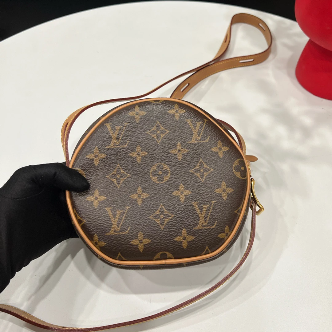 95新 LouisVuitton/路易威登 经典老花圆饼小号
