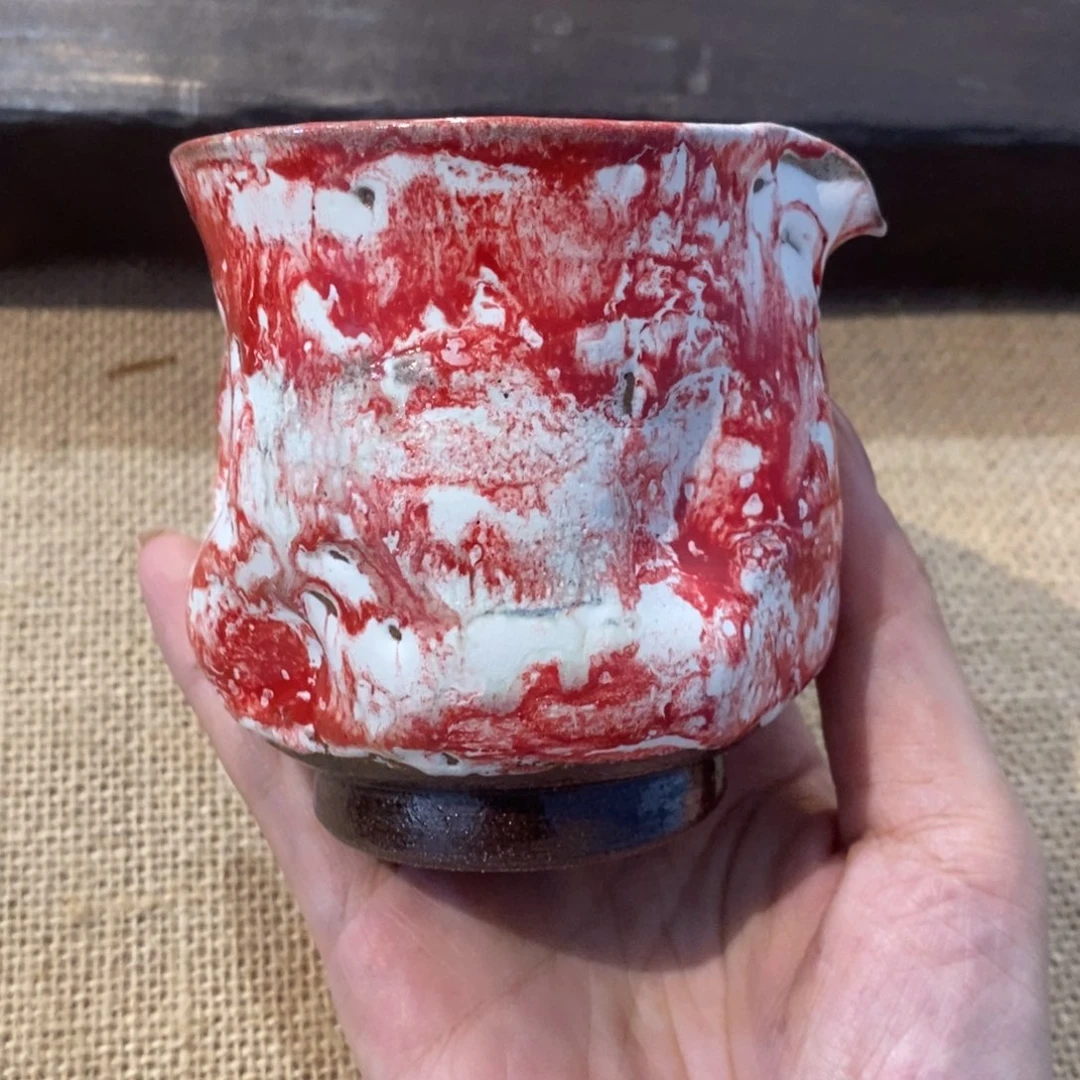 瓷片静沐焰杯公道杯