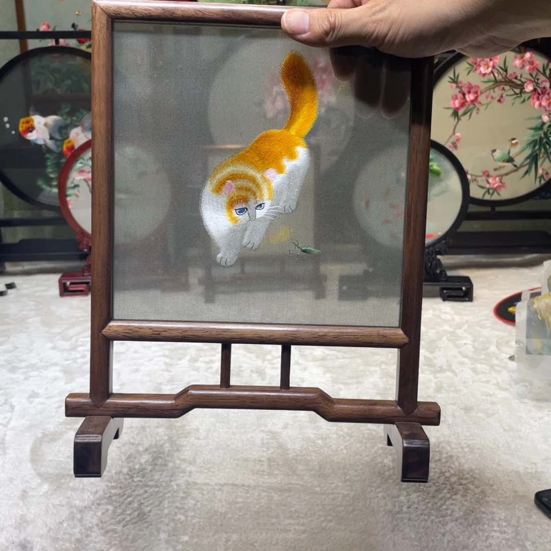 刺绣非遗传承摆件