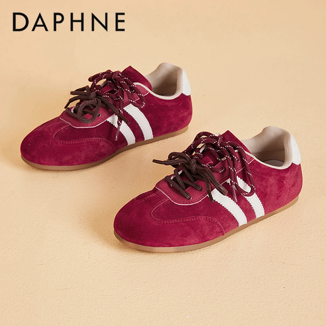 达芙妮软底薄款休闲德训鞋女款2025秋季新款舒适不累脚时尚休闲鞋