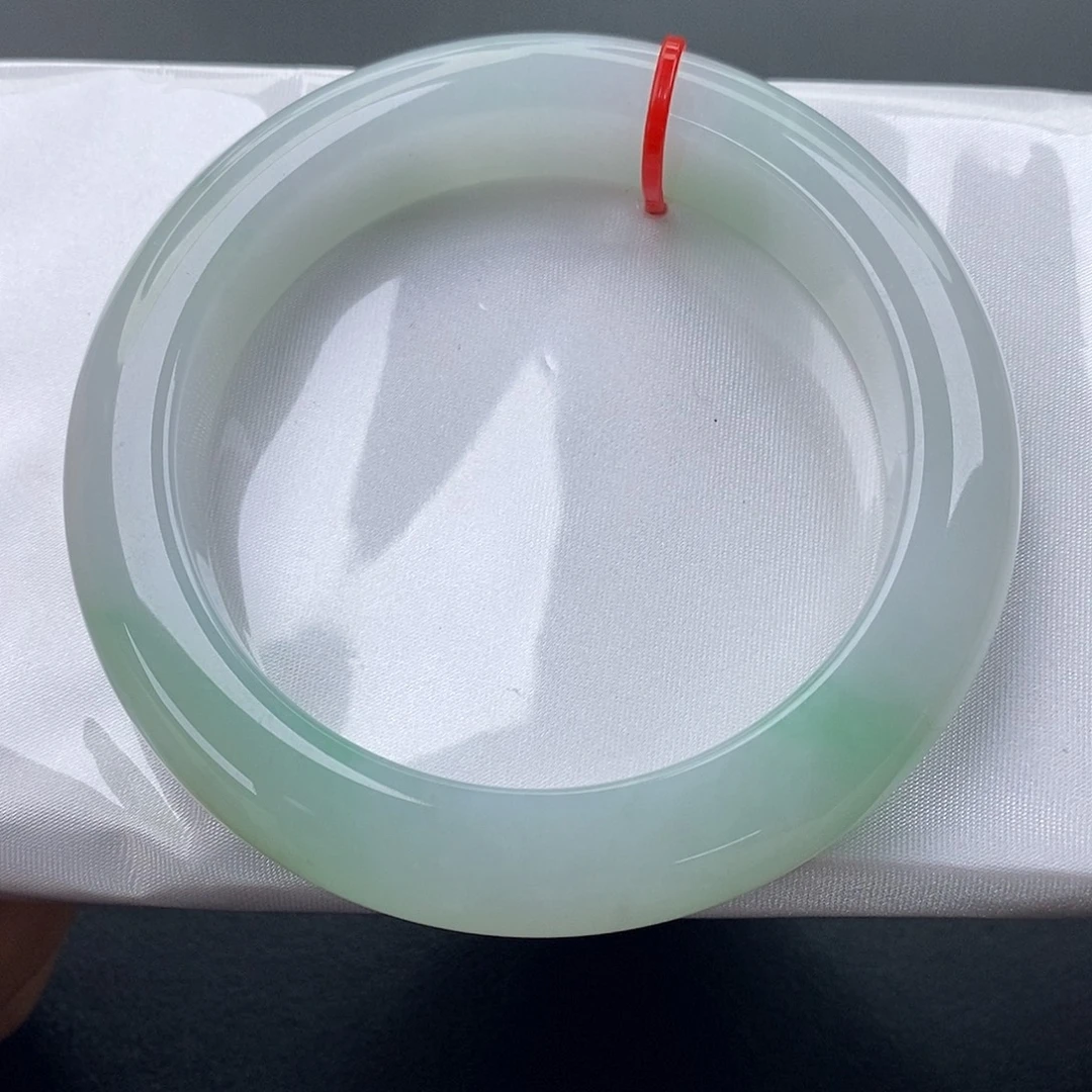 翡翠未镶嵌手镯6061正圈