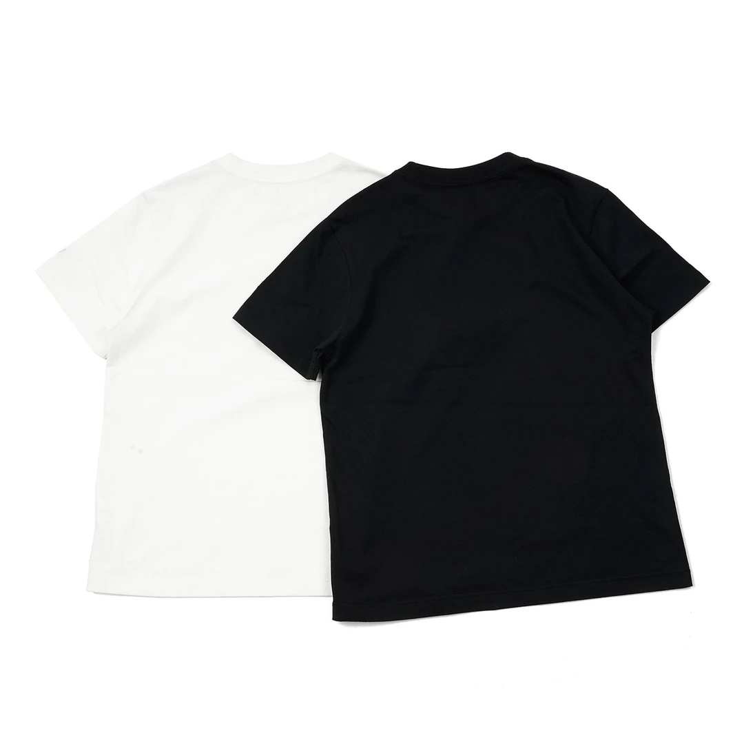 【芒芒印花T恤】圆领时尚潮流经典黑白纯色水洗做旧TXPY311053