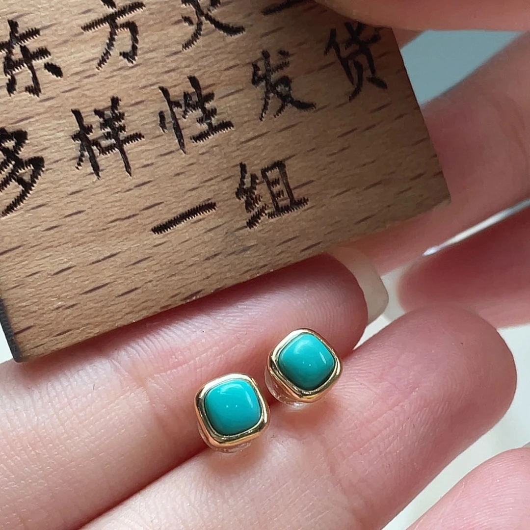 绿松石银S925镶嵌颈饰