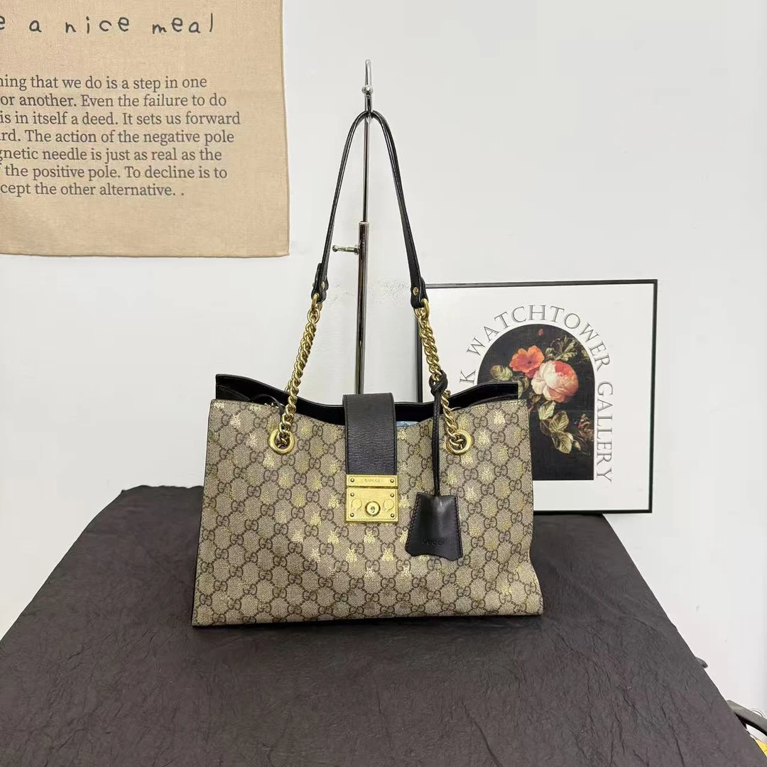 95新 GUCCI/古驰 古登中古/古驰蜜蜂包/padock单肩包/gucci斜挎包