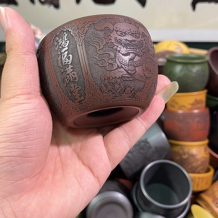 茶杯紫砂全手工紫砂主人杯