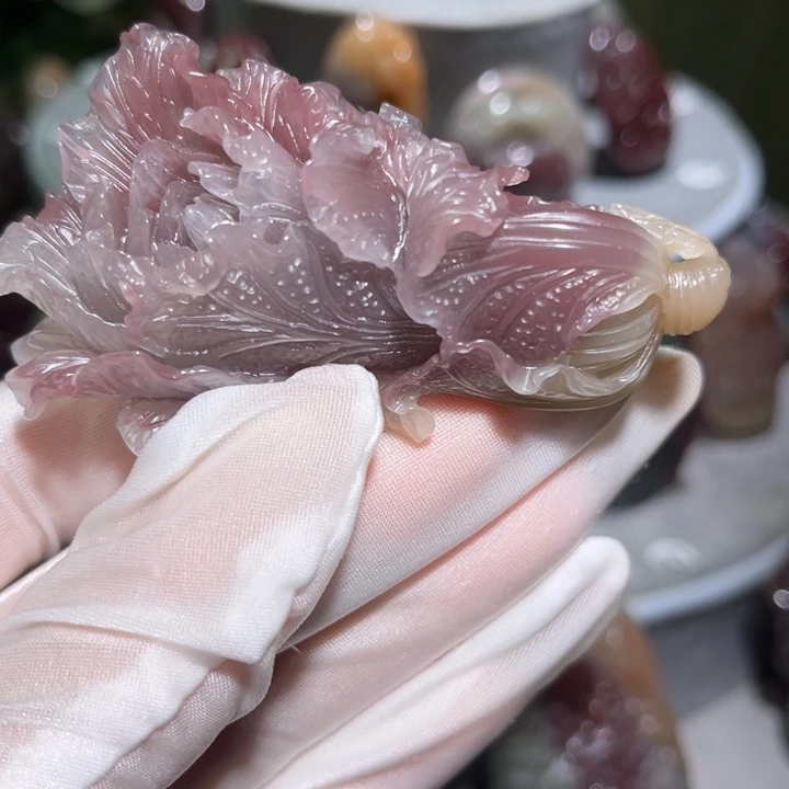 玛瑙/玉髓颈饰未镶嵌玉白菜