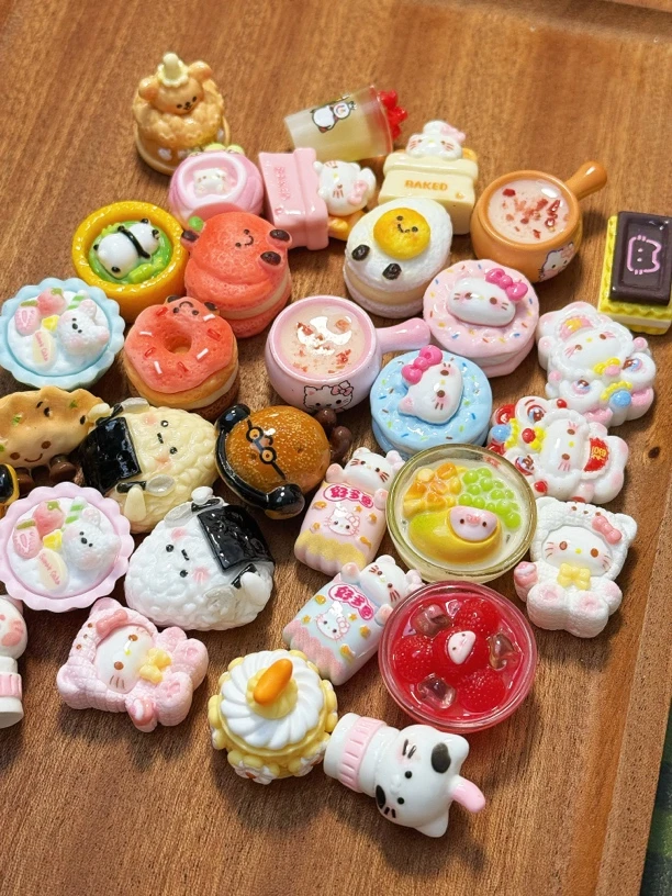 自选补米 树脂DIY配件可爱小食玩