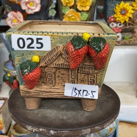 【闪购商品】红陶粗陶材质多肉花盆