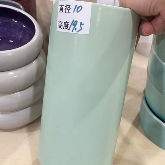 多肉绿植陶瓷花盆9.9包邮，有孔