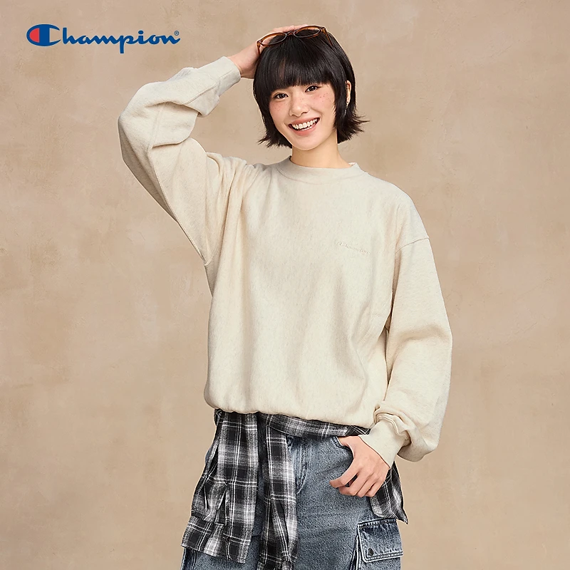 Champion【琥珀流光】冠军25秋季新款休闲百搭运动时尚简约圆领卫衣