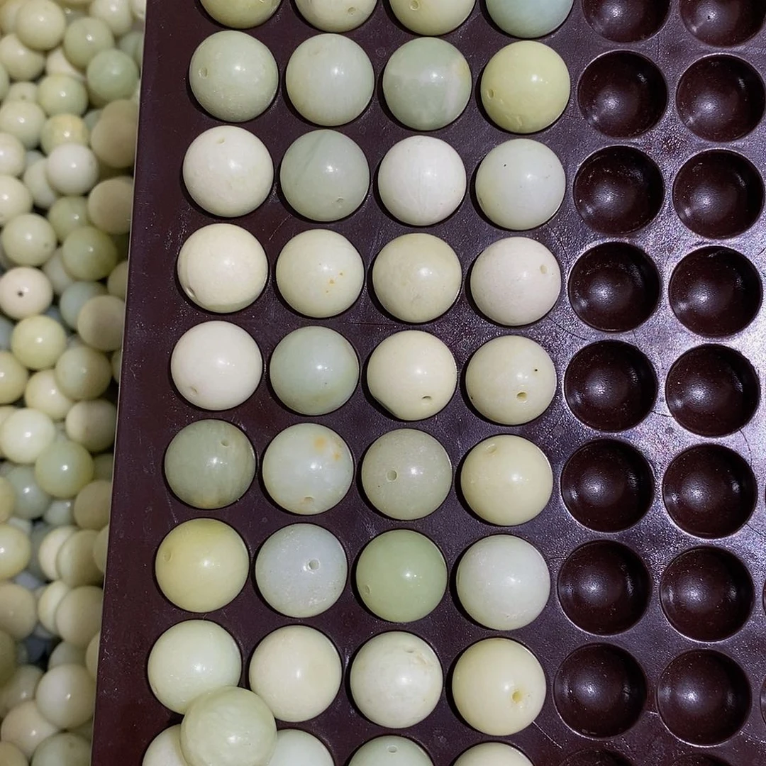 合金蛇纹石玉珠宝半成品64