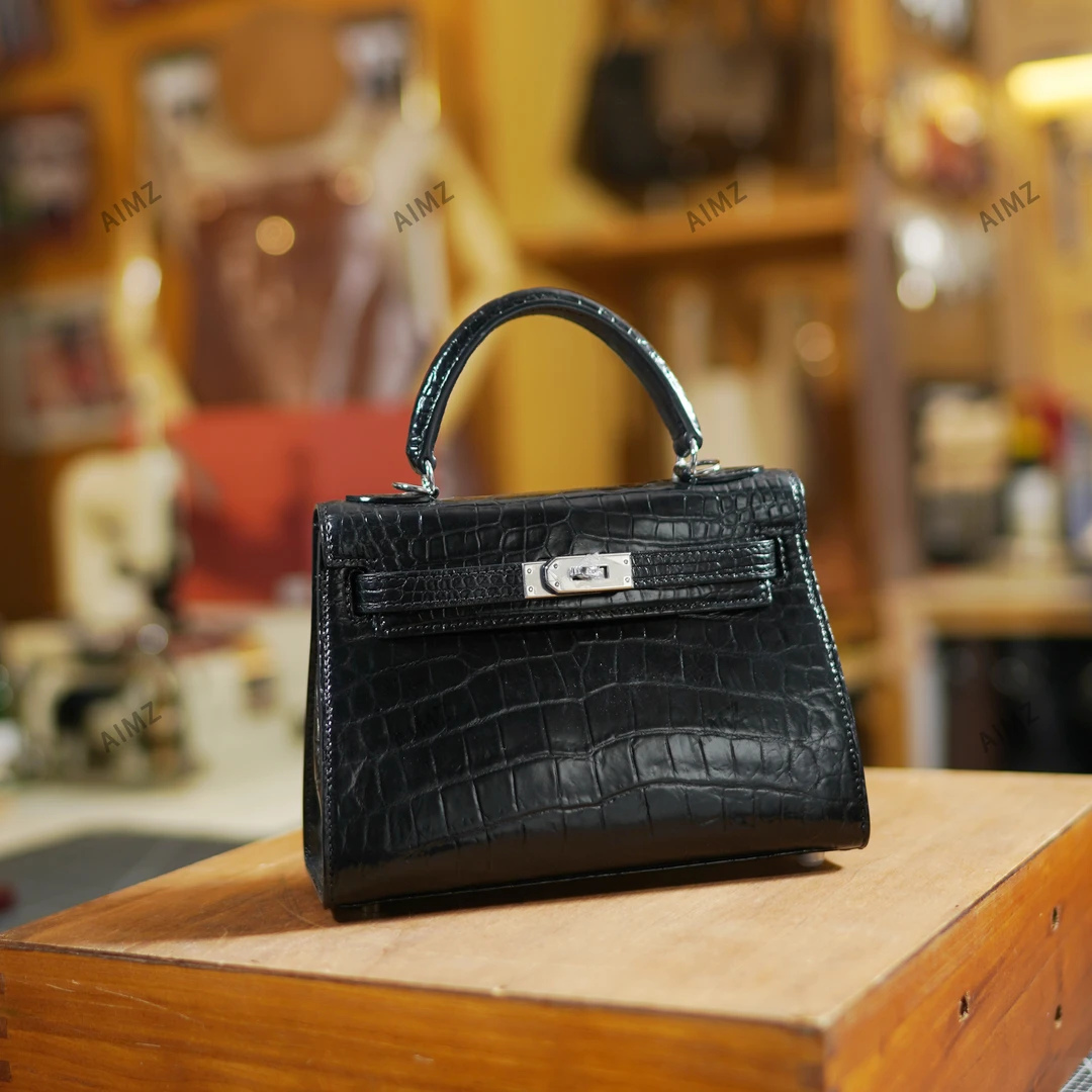 【丹姐】鳄鱼皮凯真皮时尚女包精致手提包-22尺寸