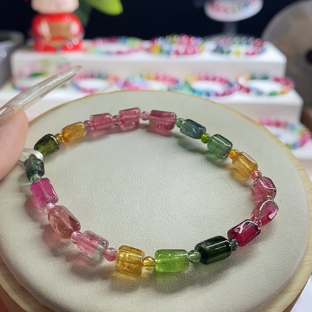 未镶嵌手链碧玺方糖