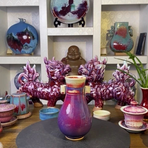 瓷片禹州神后钧瓷原产地~