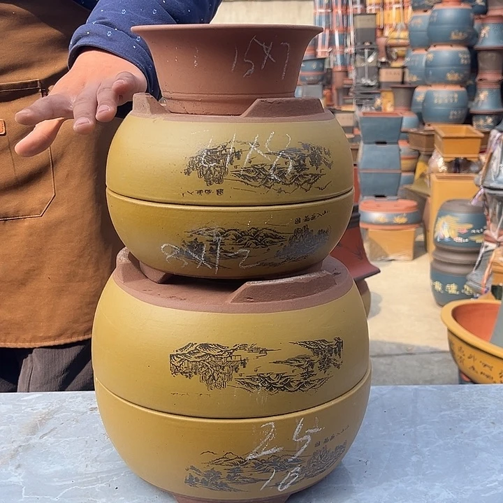 紫砂紫砂花盆盆栽