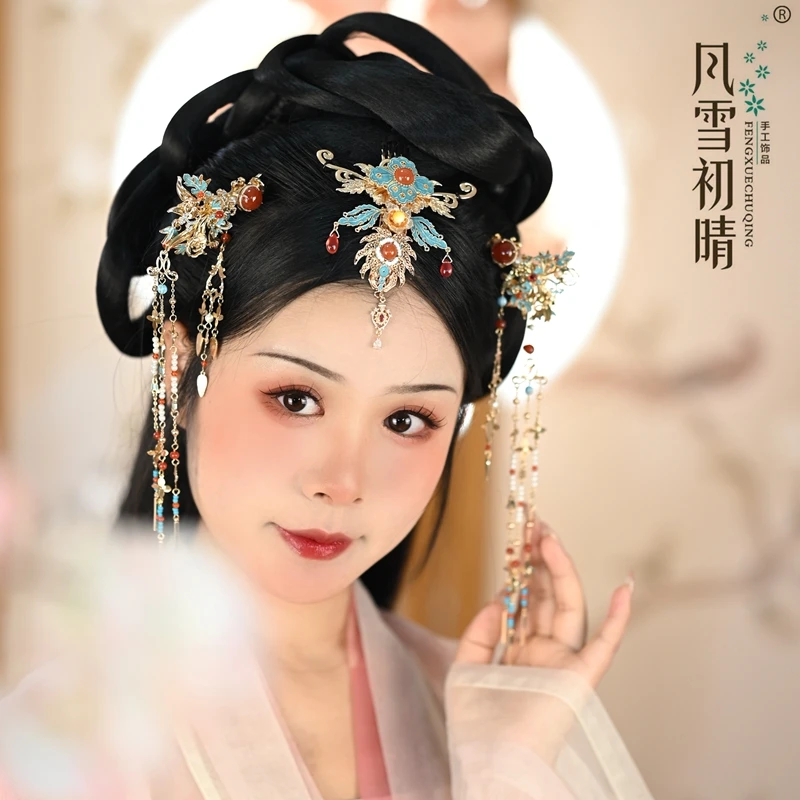 风雪初晴如笙发冠发簪手工汉服百搭气质复古国风超仙发饰品