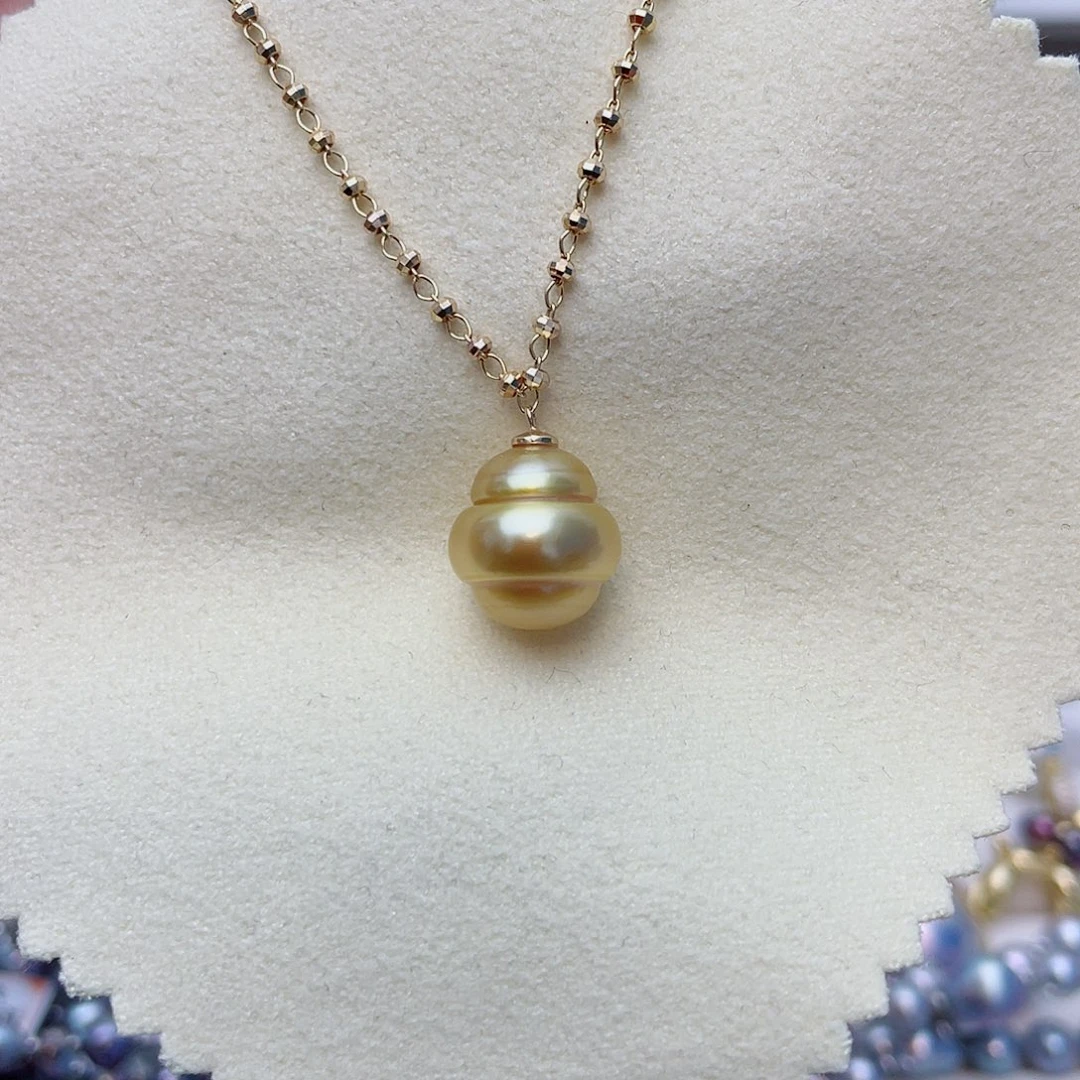 海水珍珠银S925镶嵌颈饰w12