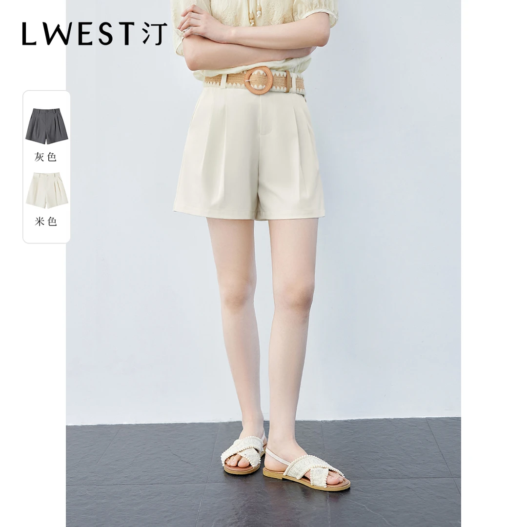 【达人专属】朗文斯汀简约通勤高腰显瘦休闲西裤DTYK5204B07063