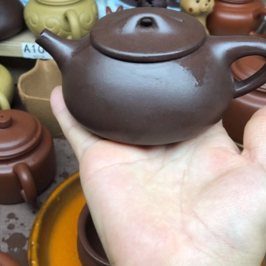 紫砂茶壶紫泥石瓢200豪升左右