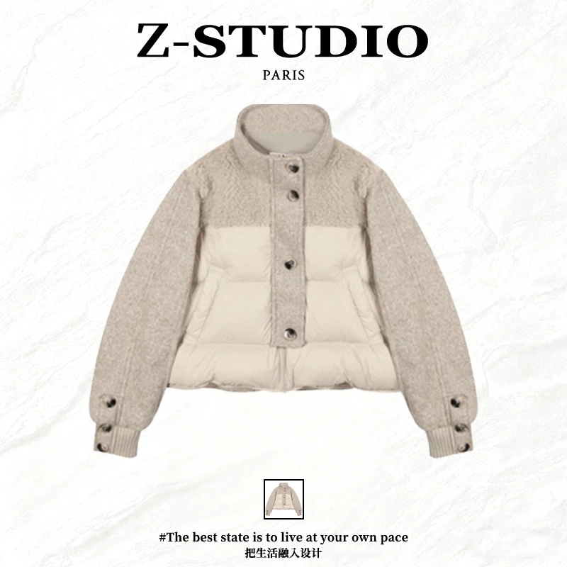 小个子时尚百搭立领棉衣外套2025爆款冬季新款设计感潮流棉服女士