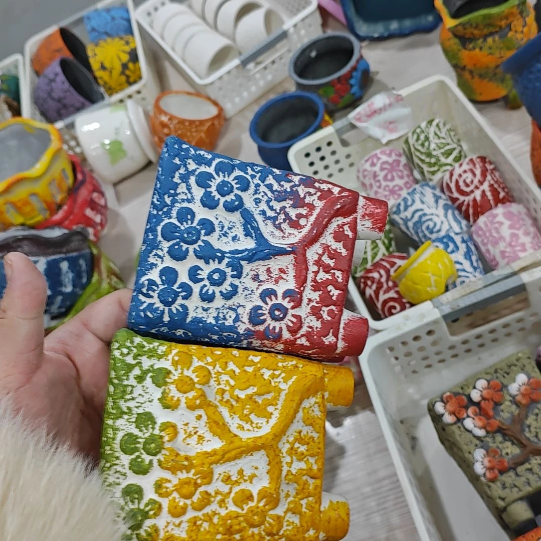 红陶吸水透气的白陶花盆凑满12发货