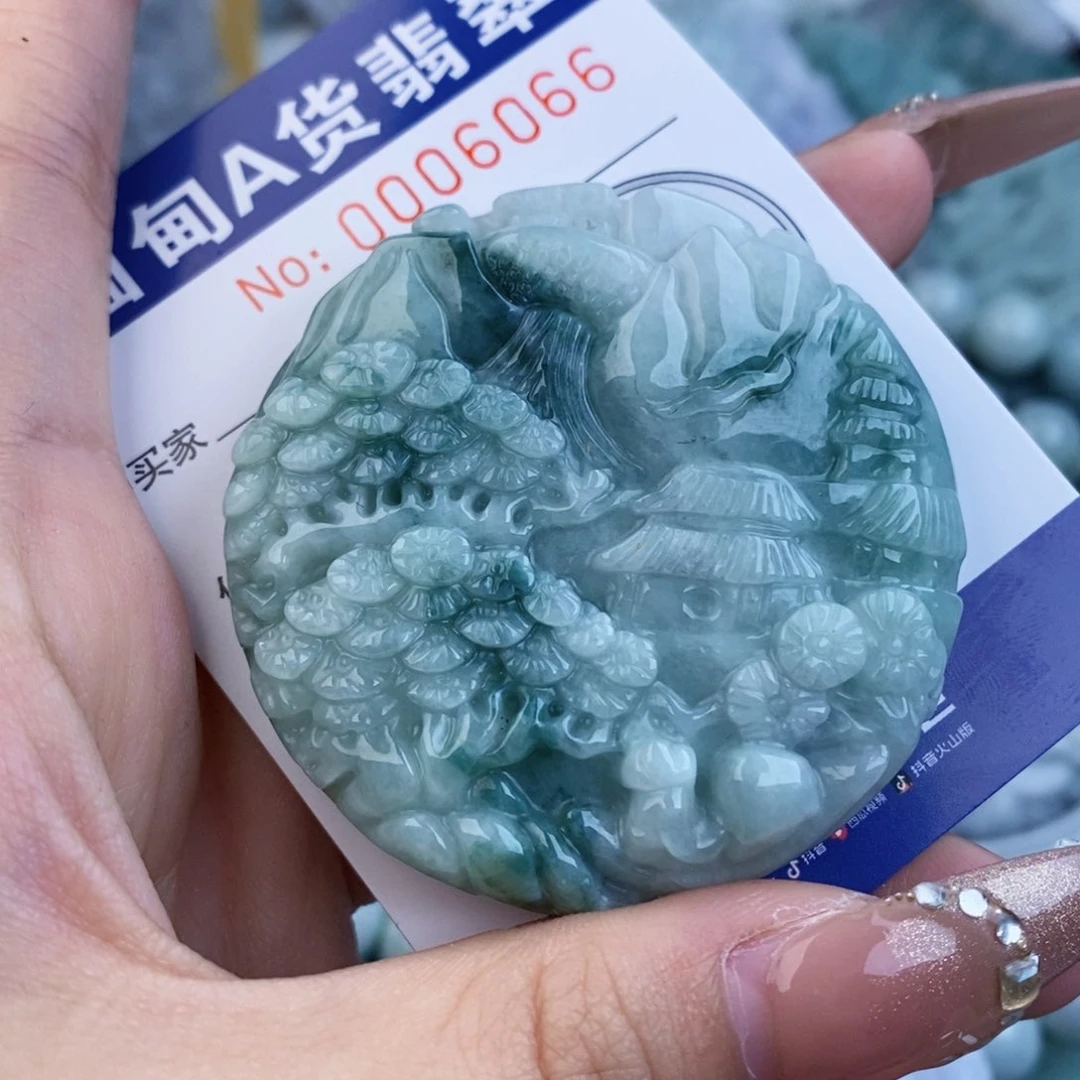 翡翠未镶嵌吊坠(不含链)
