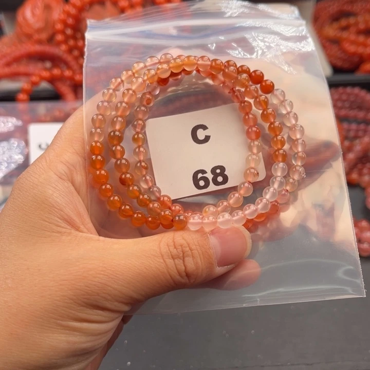 南红玛瑙未镶嵌多样性发货默认微瑕称重5mm2条