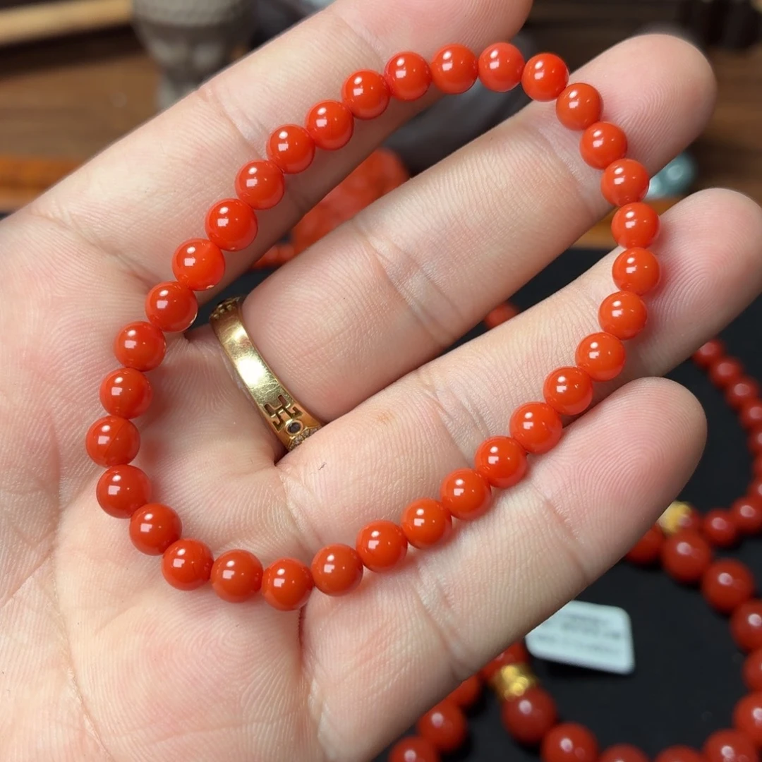 肥***猫南红玛瑙未镶嵌手串