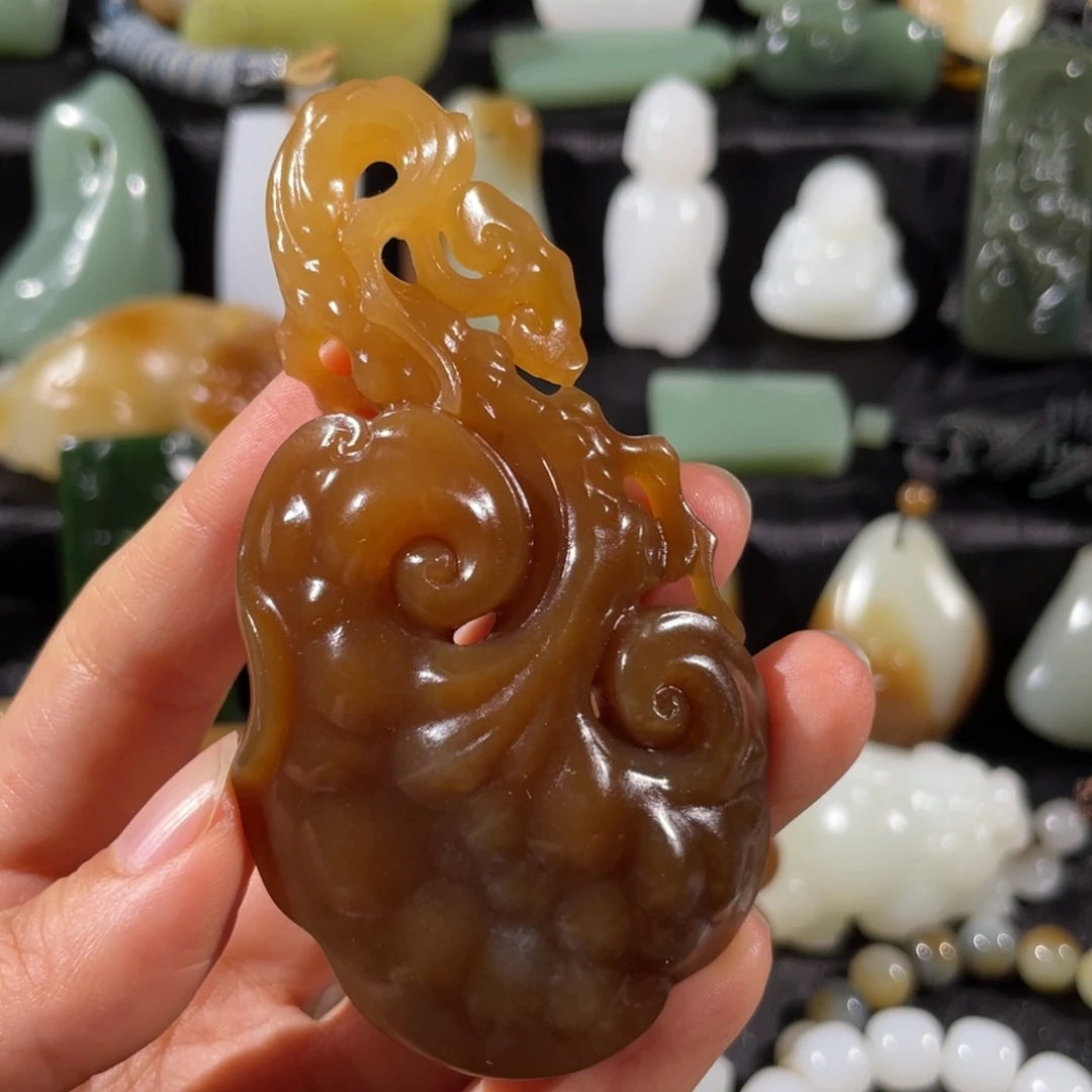 和田玉未镶嵌挂件