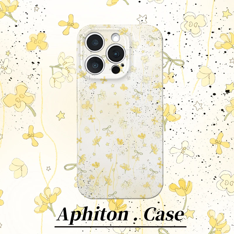 SMBLCE秋日山茶花适用苹果17/16菲林手机壳小米15vivo华为P70oppo