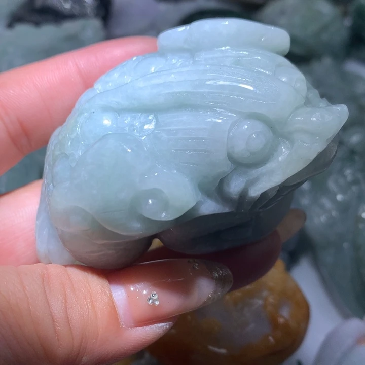 翡翠未镶嵌颈饰保真天然A货翡翠