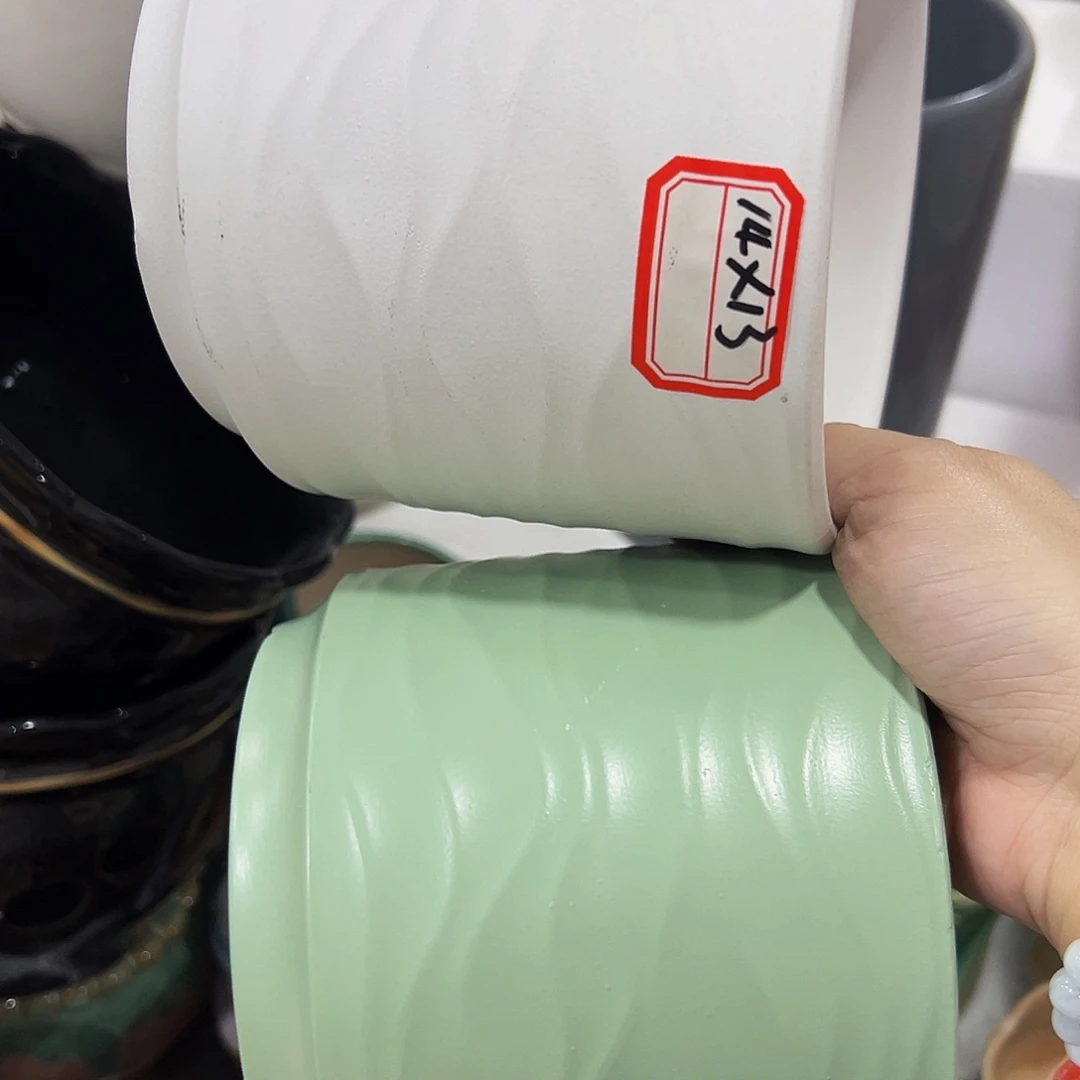外贸尾单陶瓷花盆凑10米包邮