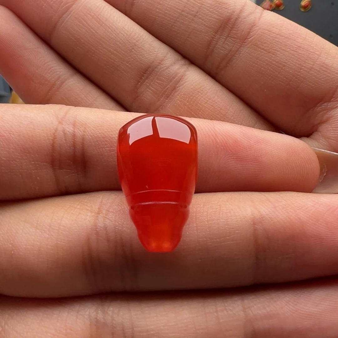 南红玛瑙未镶嵌三通12.6