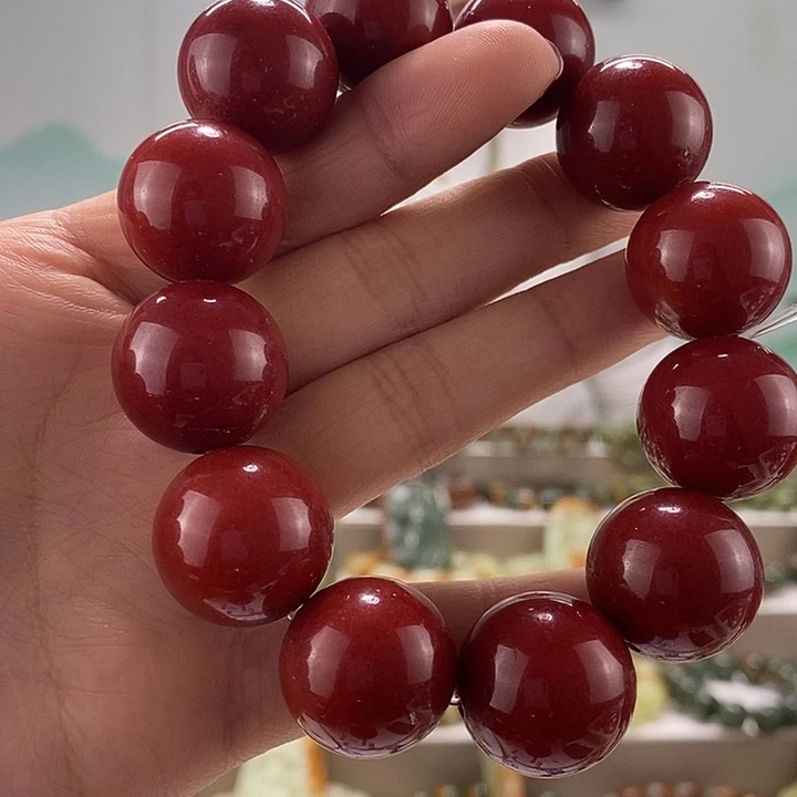 蛇纹石玉手链未镶嵌2.0多样性随机发一串