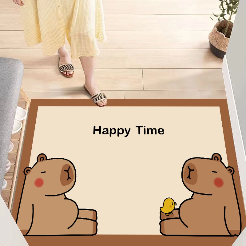 加厚硅藻泥卡通进门地垫浴室卫生间门地垫吸水防滑免洗大门口地垫