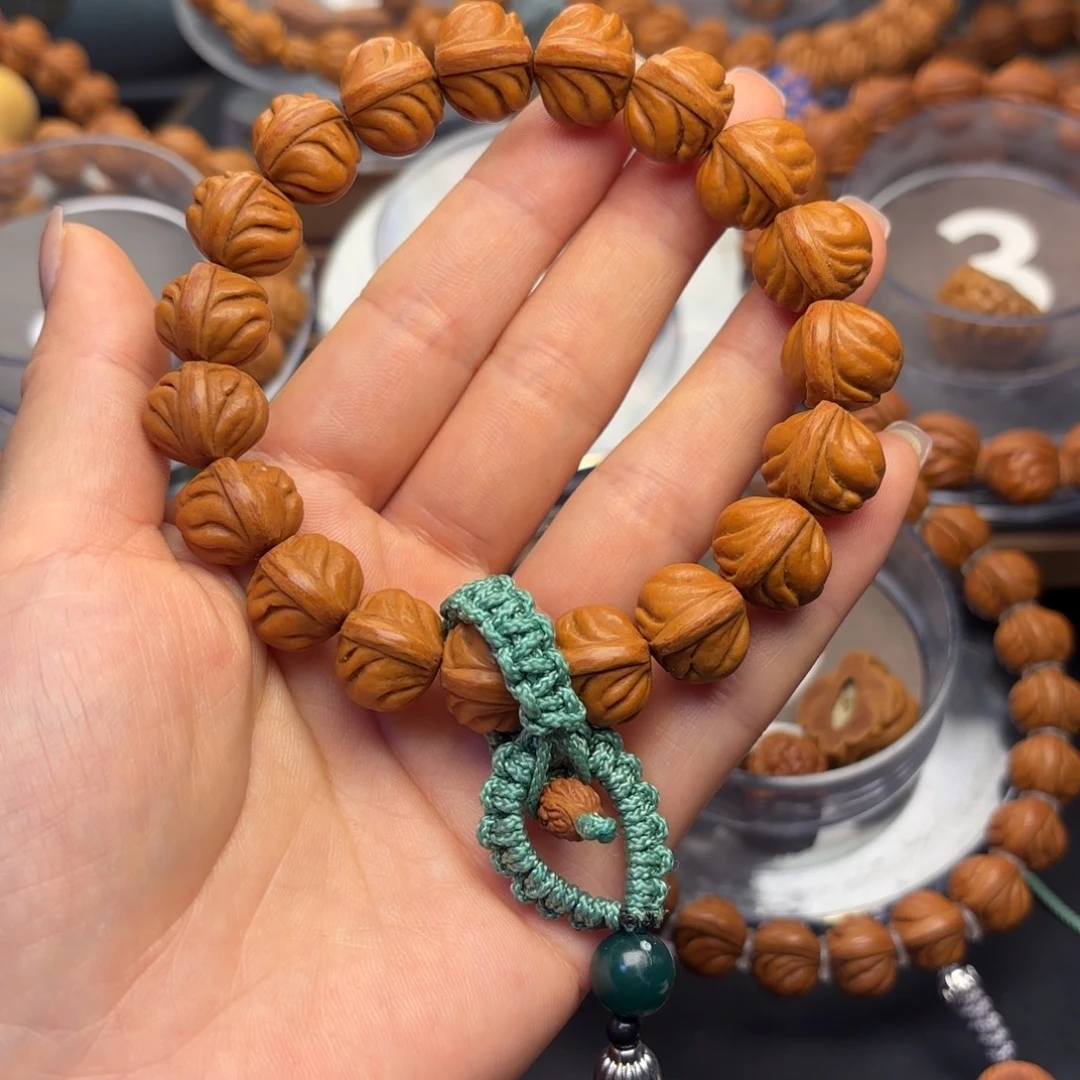 桃核吊坠野生大玉龙15