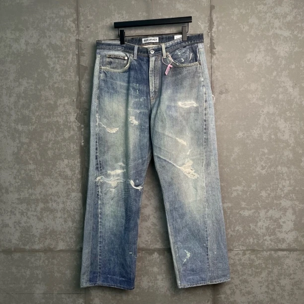 未使用 MaxMara 34*1/Our legacy数码3D印刷牛仔裤/16407