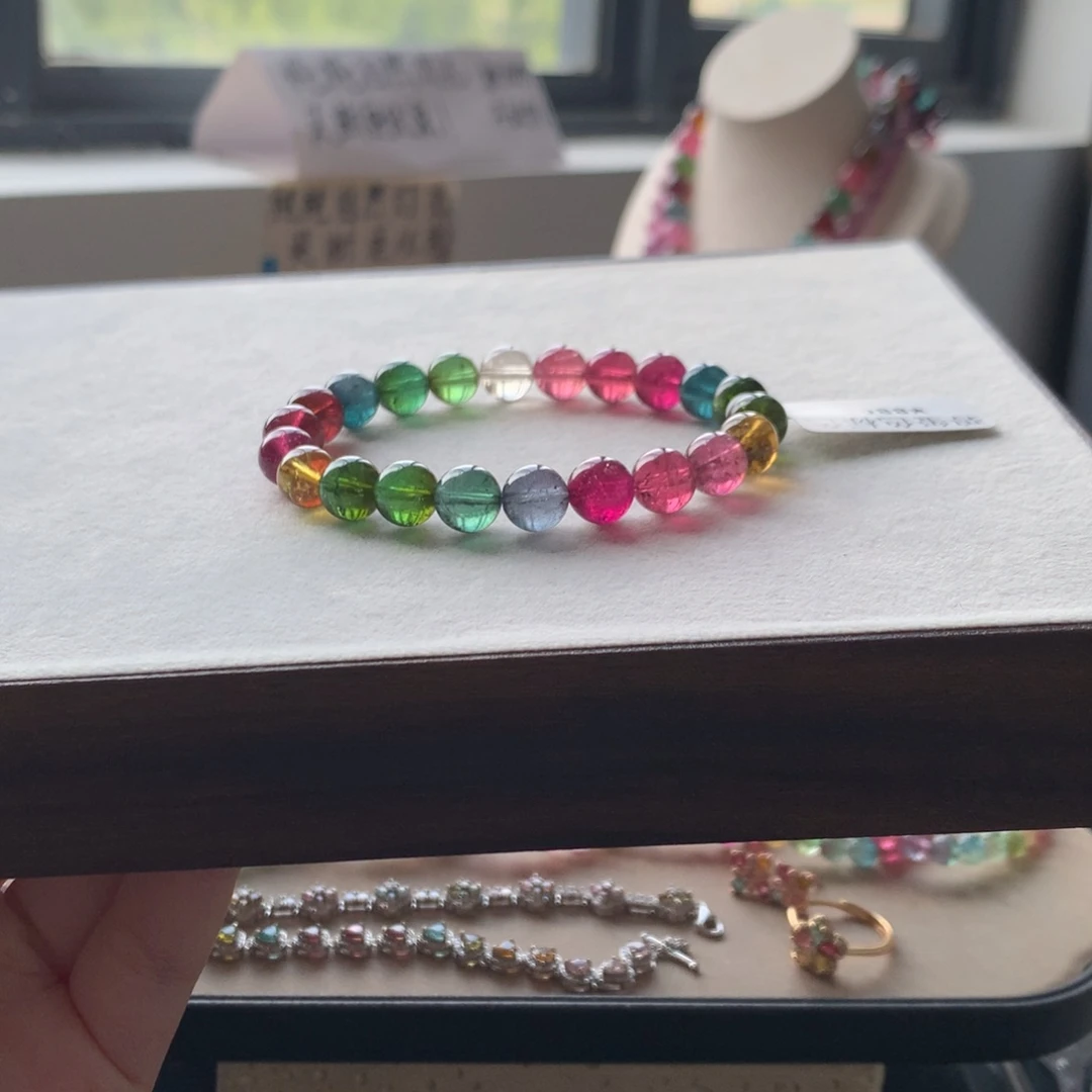 未镶嵌手链碧玺碧玺