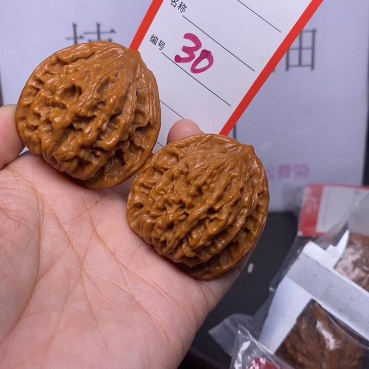 把件文玩核桃30，41.5虎头