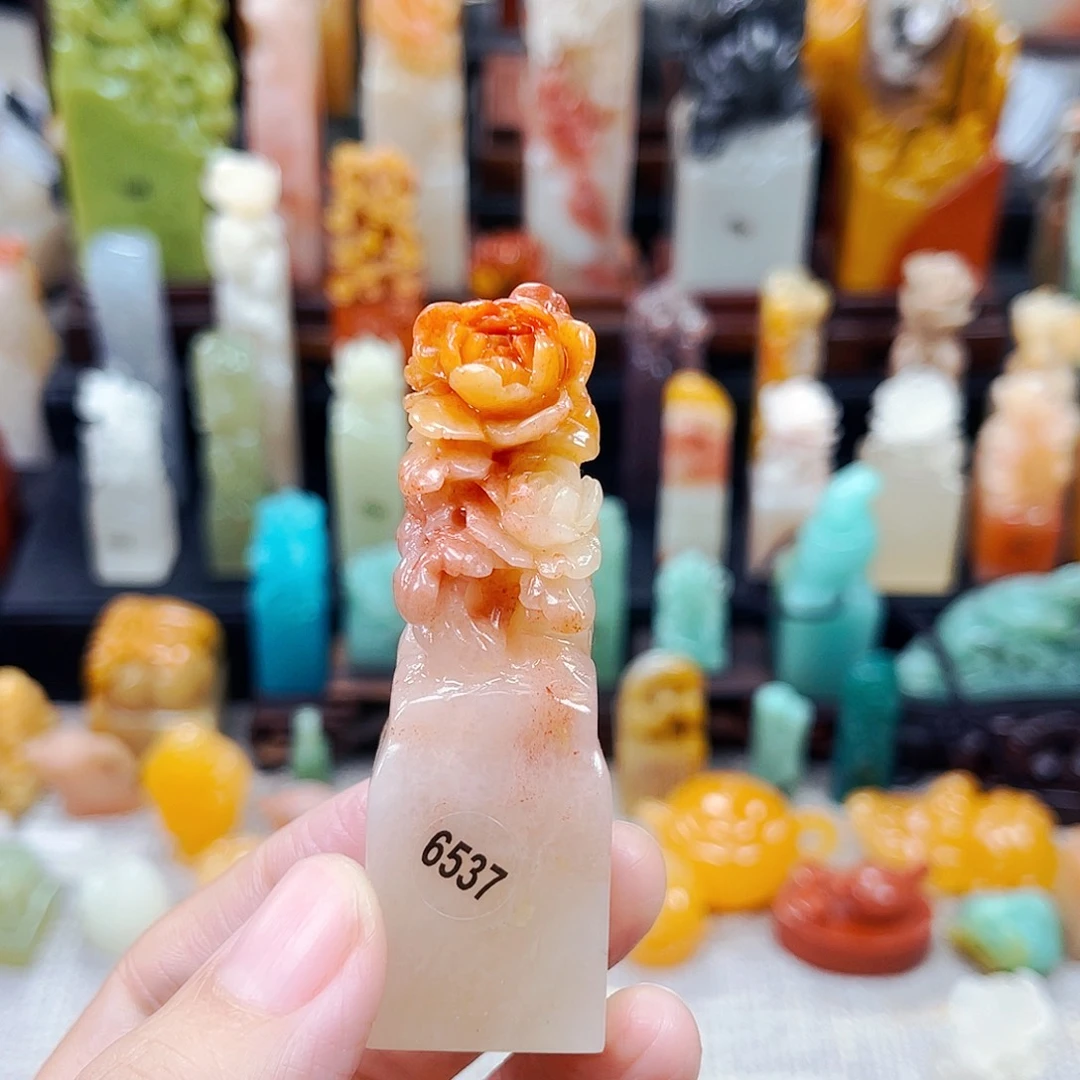 寿山石印石丽*呀6537包邮包刻