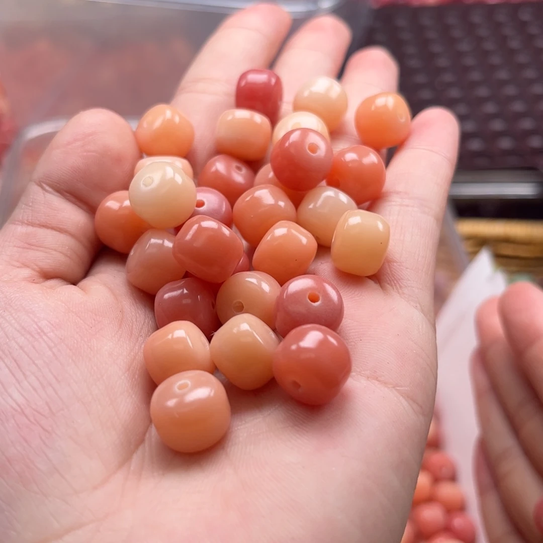 【闪购商品】白玉菩提吊坠q/11 108粉玉汉堡