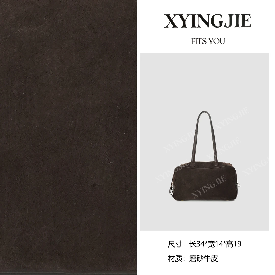 XYINGJIE· 原创设计 真皮高定手提单肩包 BG251031-暖巧棕