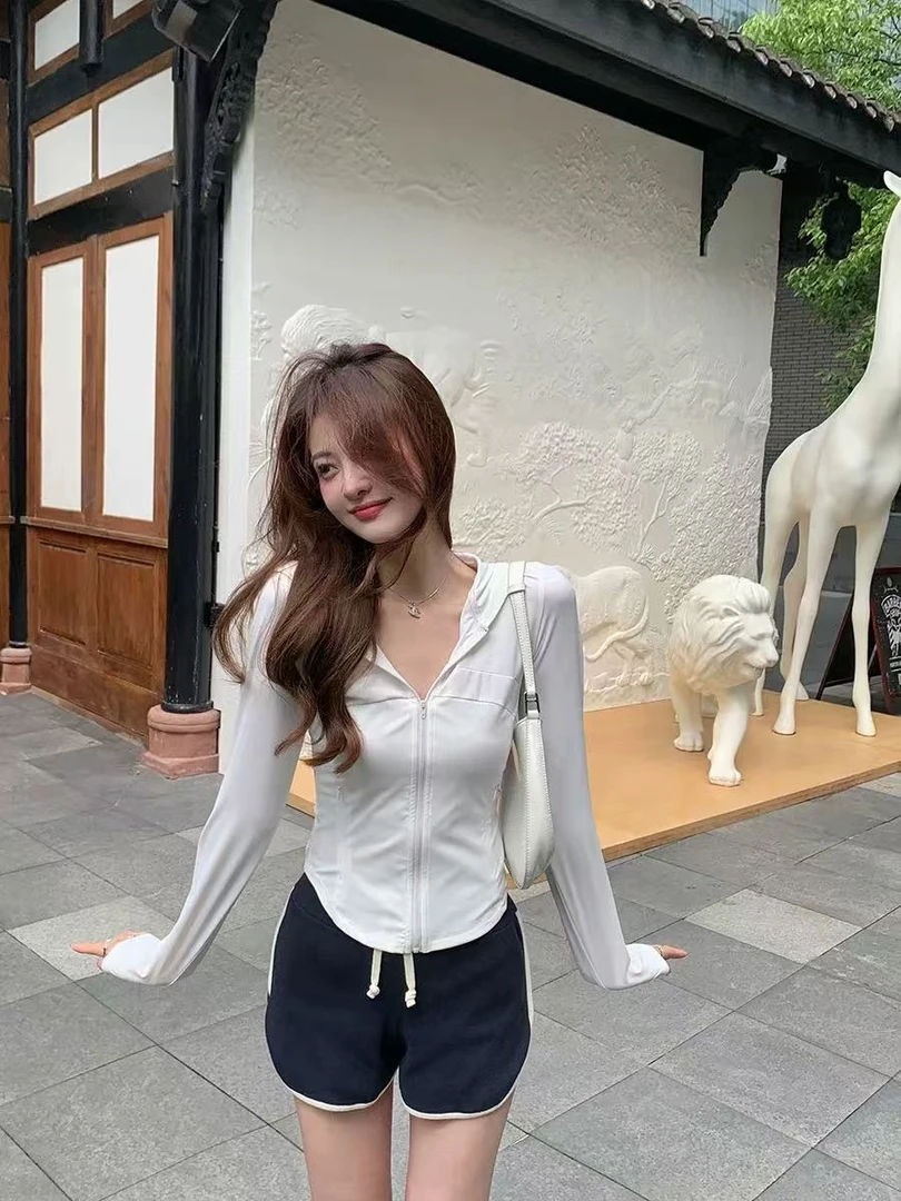 ax冰感透气连帽防晒衣9037