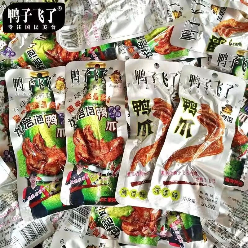 鸭子飞了泡鸭爪酸爽特辣龙岩泡鸭掌清香味鸭脚龙岩泡鸭爪鸭掌鸭翅